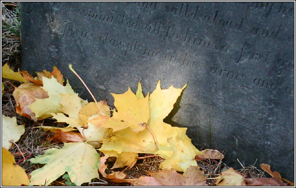 Old Burial Hill in Autumn.