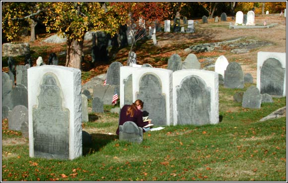 Old Burial Hill in Autumn.