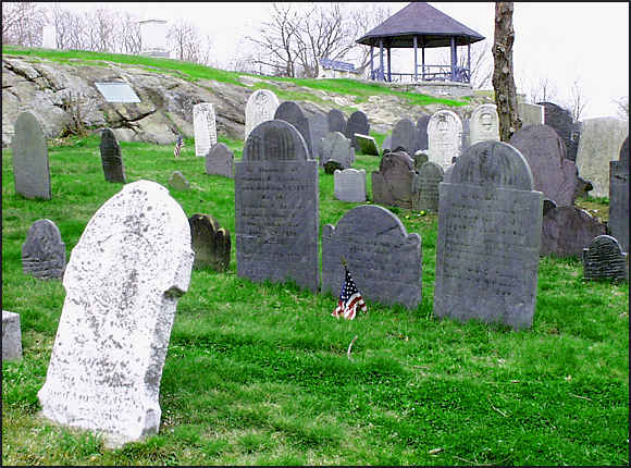 Three Salkins headstones.