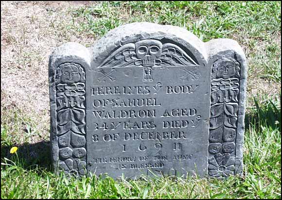 Samuel Waldron (1691) Headstone.