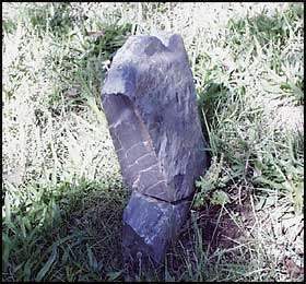 Nicholas Tucker footstone.