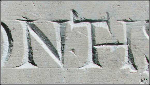 Detail from Tawley headstone.