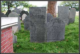 Headstones just beyond the Glover tomb.