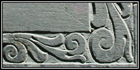 Detail from border on Joseph Selman headstone.