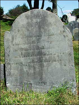 Headstone of Hannah Carder (1760).