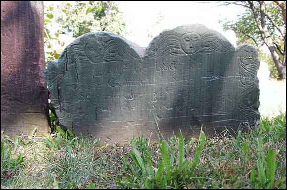 Headstone for the four Stivens children.