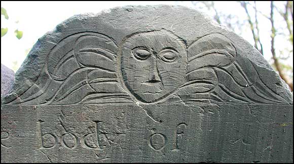 Inscription in Ruthe Cloutman headstone (1800).